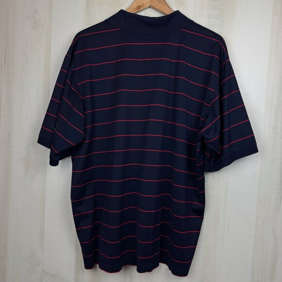 St. Andrews Links Tartan Collection Mens Golf Polo Blue Red XL Made in Italy - Picture 2 of 9